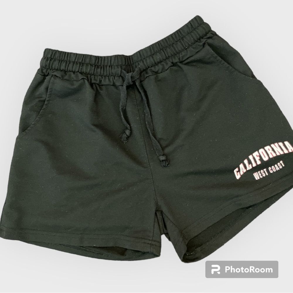 ⚡️California West Coast Black Drawstring Comfy Shorts ~ Size S ⚡️